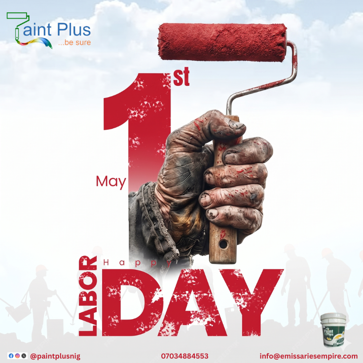 paintplusnig's tweet photo. Happy Labour Day in May to all the hardworking workforce that keeps our nation functioning. May this month be your best yet. We see you! https://t.co/gioTP7eRvL
