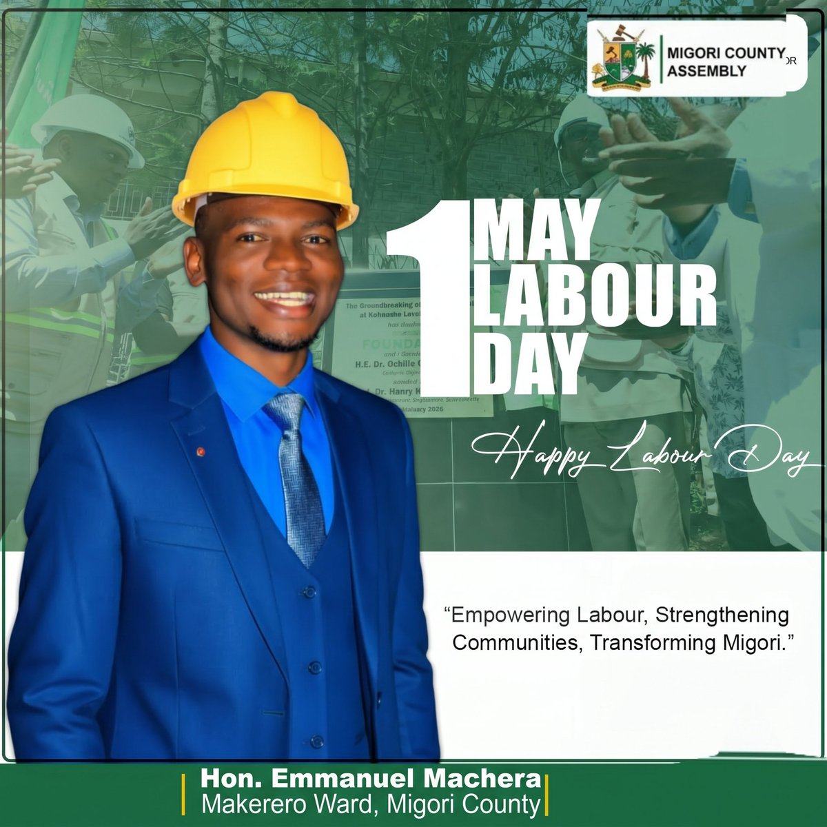 Machera_junior's tweet photo. Happy labour day to Makerero Ward residents #kazinautu #maendeleo kwa wote https://t.co/eAKm2Exxgr