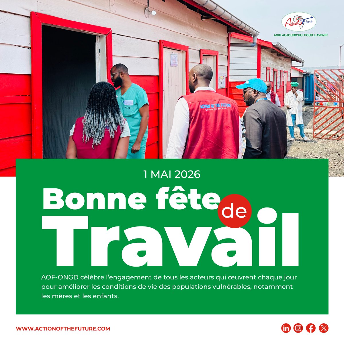 aof_ongd's tweet photo. À l’occasion du 1er mai, nous saluons l’engagement et la détermination de toutes celles et ceux qui contribuent, chaque jour, à améliorer les conditions de vie des communautés les plus vulnérables. https://t.co/DenxNIC4Jk