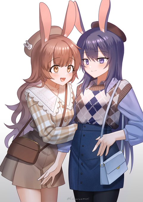 デート✨🐰(衣装参考あり)#創作百合 