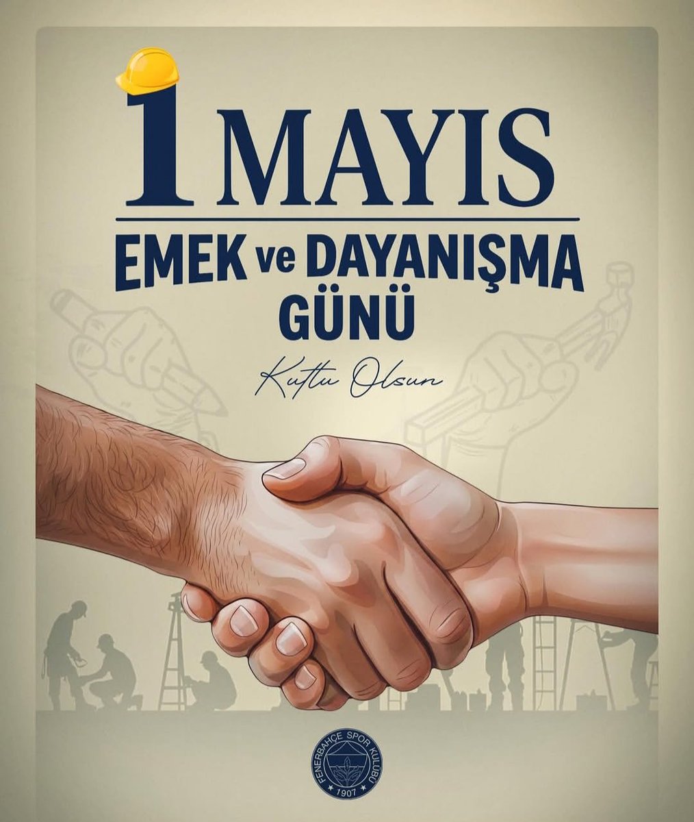 gkhanentel's tweet photo. 01.05.2026 1 Mayıs Emek ve Dayanışma Günü Kutlu Olsun.🇹🇷
1 Mayıs İşçinin emekçinin Bayramı. Alın teri Mukaddestir. https://t.co/wT1fuAsYme