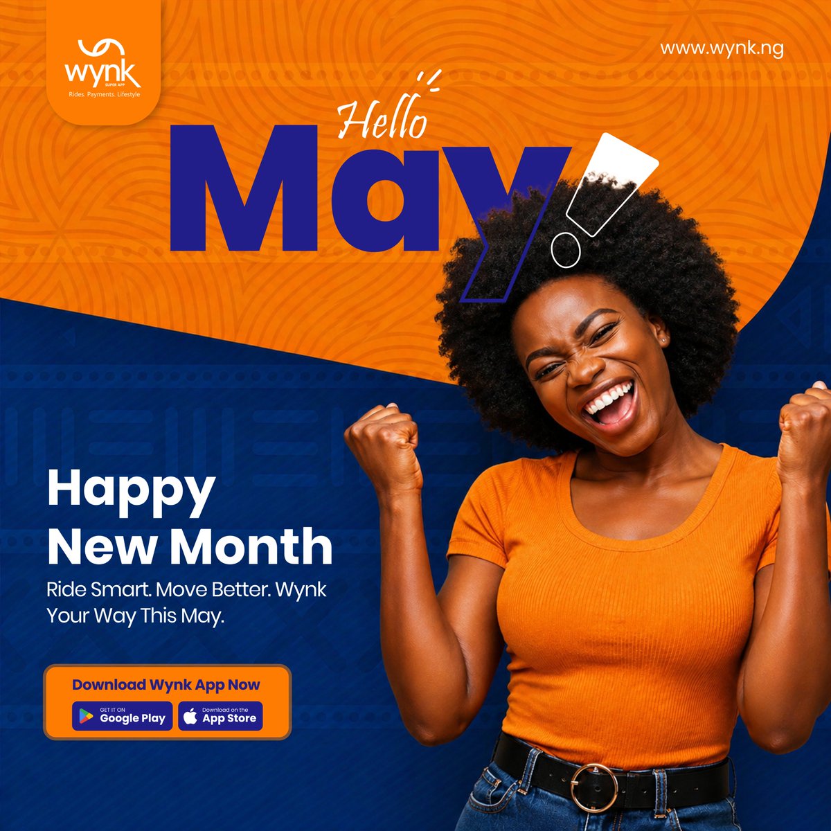 Wynkofficial's tweet photo. Happy New Month, Welcome to May!

A fresh month, a fresh mindset, and new opportunities to move forward. ✨

Step into the new month with confidence, we’ve got your movement covered.

Ride smart. Move better. Wynk your way this May.

#happynewmonth #hellomay  #newmonthnewgoals https://t.co/Tctyek7dw8