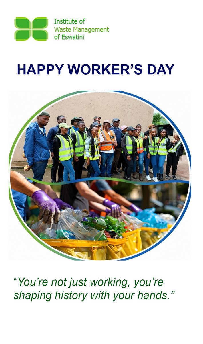 WasteInstitute's tweet image. HAPPY WORKERS' DAY!!!😊👏🌍
From those working behind the scenes to those on the fontlines, thank you for your commitment to building a better tomorrow👏💚

#WorkersAppreciation #HardworkPaysOff 
#Teamwork  #SustainableFuture