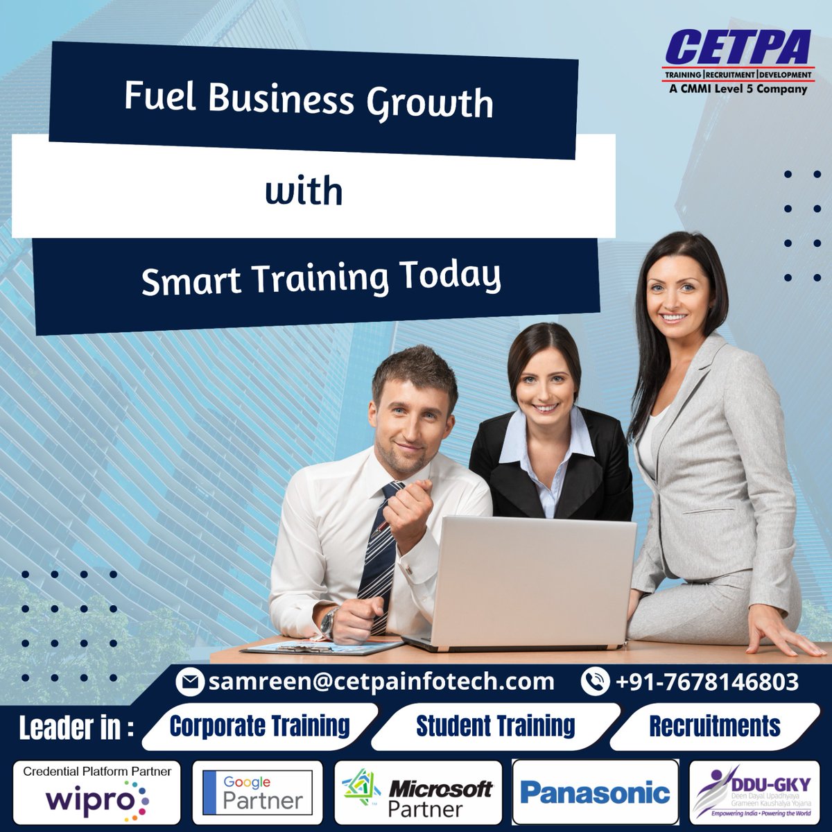 cetpainfo's tweet image. Drive business growth through tailored corporate learning solutions that enhance employee skills, foster innovation, and create a culture of continuous improvement and professional development

Click here: shorturl.at/80JMw

#cetpainfotech #teamwork #collaboration #success