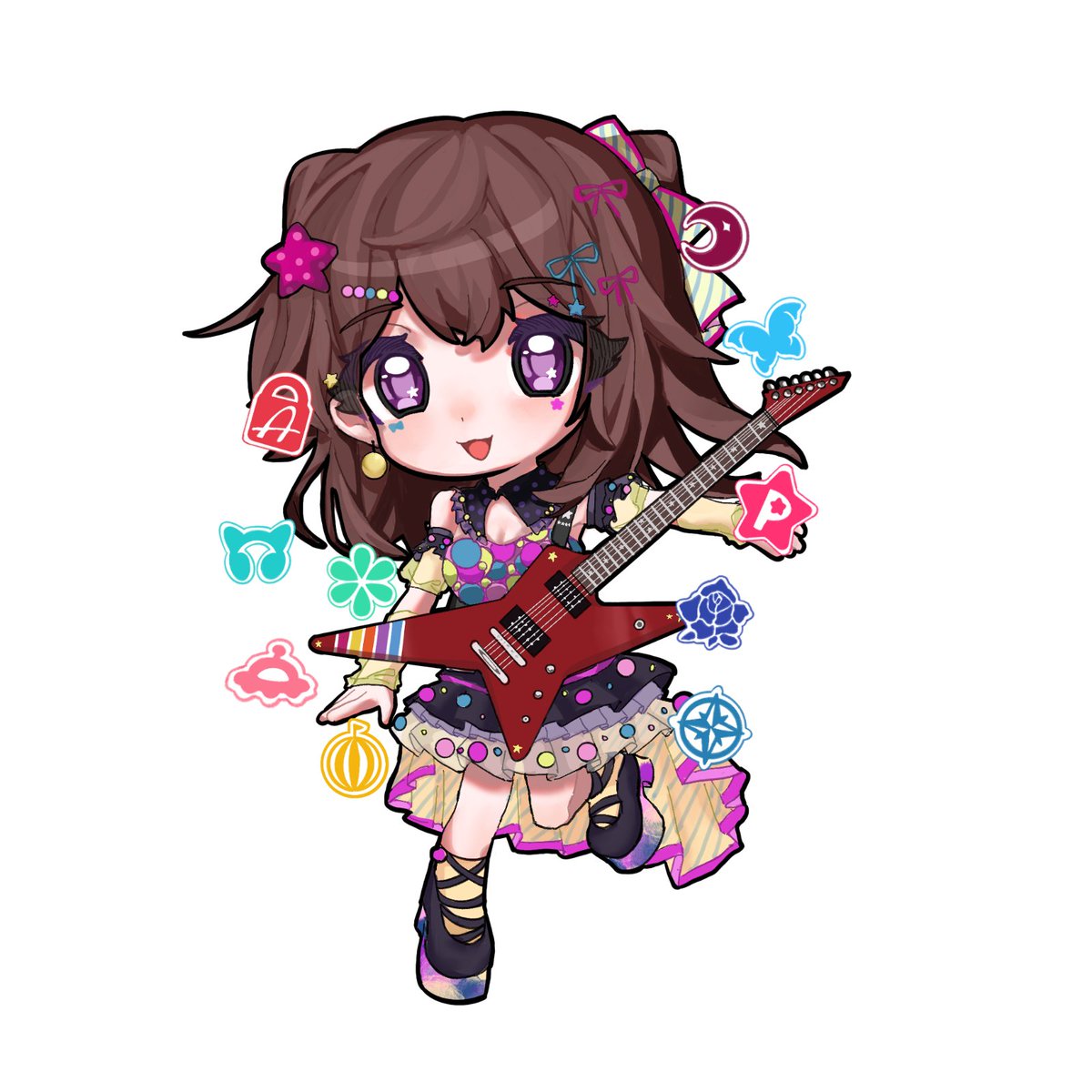 RPolar84434's tweet photo. #bandoriart https://t.co/mNJz9kBAey