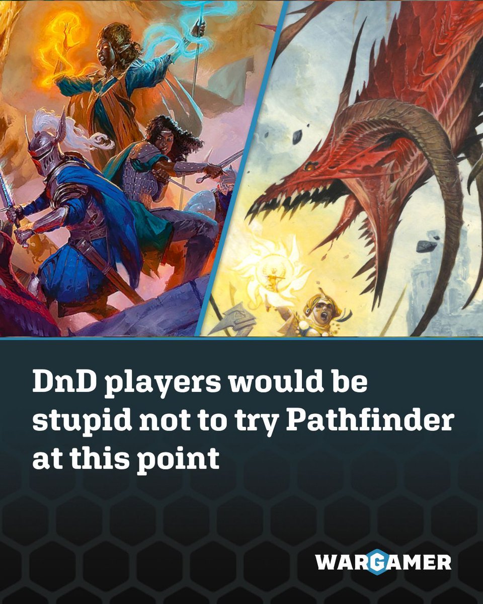 WargamerCom's tweet image. No, we're not dissing on DnD or calling Pathfinder the best thing ever - but have you seen how absurdly cheap Paizo is making its core books whenever there's a Humble Bundle? #pathfinder #dnd #humblebundle wargamer.com/dnd/try-pathfi…