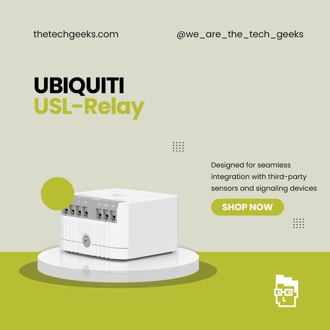 The_Tech_Geeks's tweet image. Connect your third party sensors, chimes, and other signaling devices to your UniFi Protect SuperLink setup with the Ubiquiti USL-Relay available at thetechgeeks.com 

#ubiquiti #superlink #sensor #chime #thetechgeeks #tech