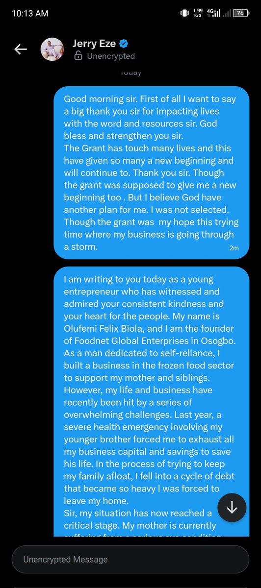 felixbiola1's tweet photo. @RealJerryEze @RealJerryEze  God bless you Sir https://t.co/uN792QpDiw