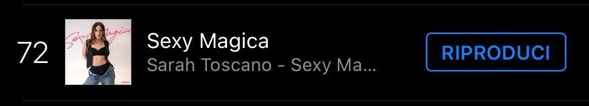 Dopo 2 anni dalla sua uscita Sexy Magica si trova ancora alla 72°Posizione su Itunes 

E' proprio vero che è un brano immortale!!