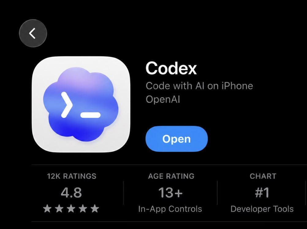 Codex Ios 明天出Codex iOS app 👀?