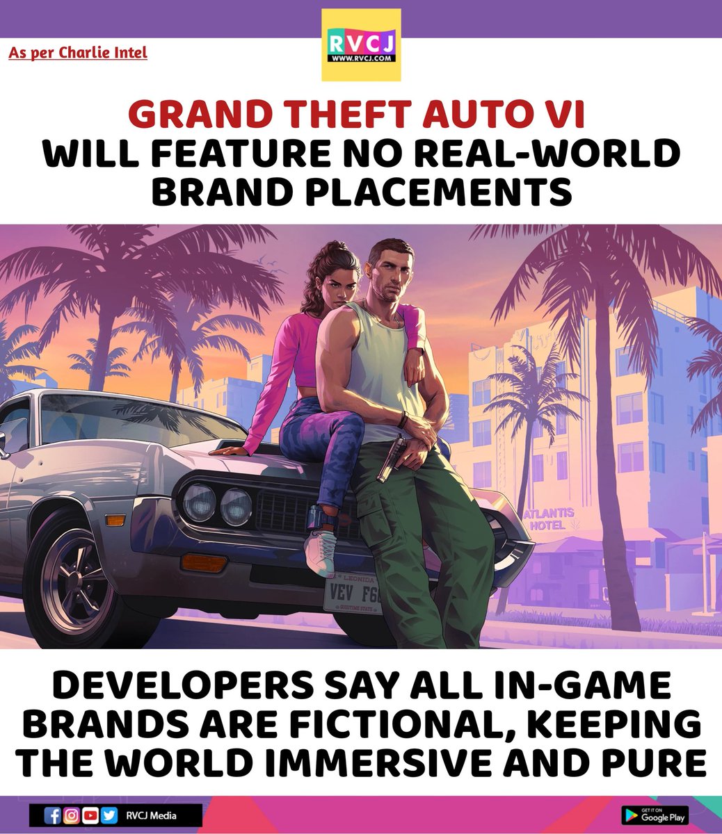 rvcjmovies's tweet image. No Real Brands in GTA VI

#gta #gta6 #gtavi #videogames #brand