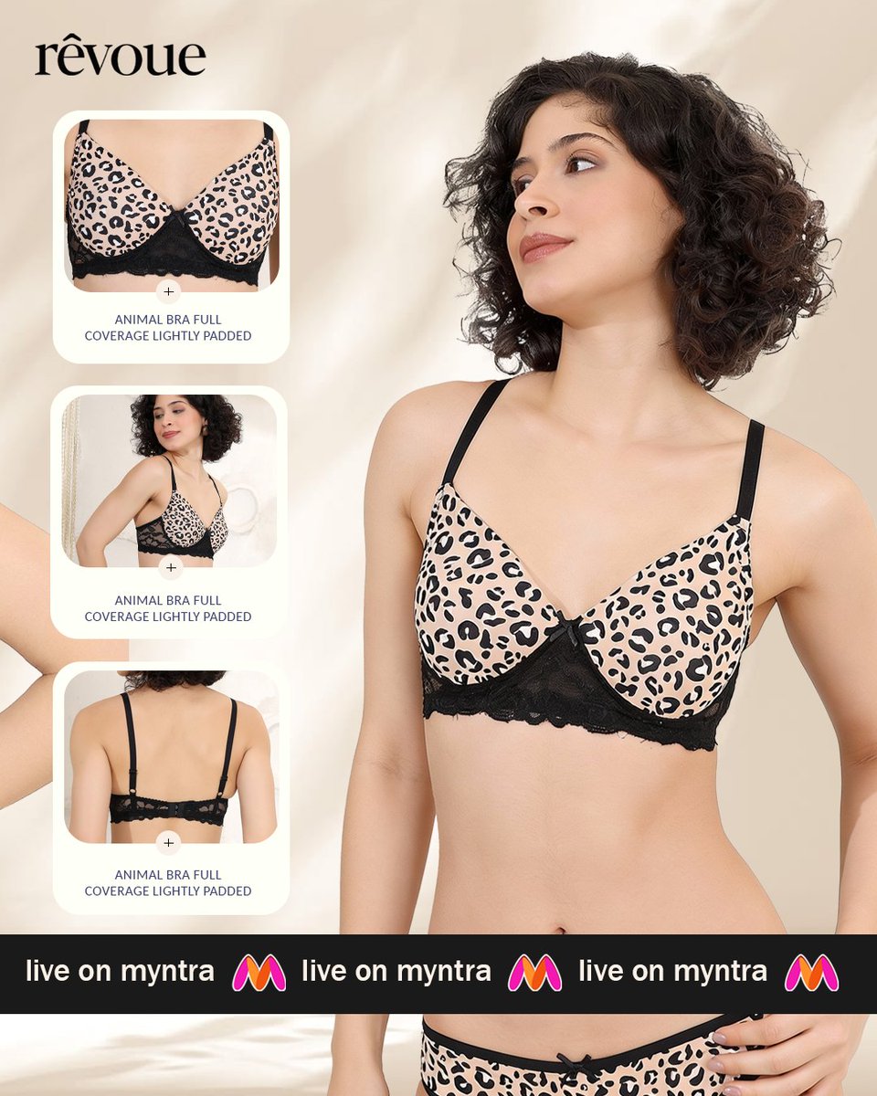 Revoue_'s tweet image. Rêvoue All-Day Comfort Full Coverage Bra with Light Padding #SelfLove #Revoue #MyntraLive #DailySupport #LingerieInspo #BodyConfidence