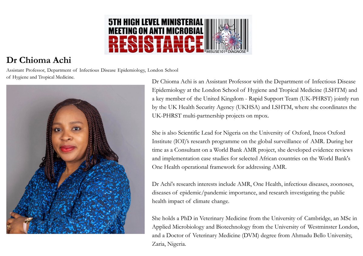 5th High-Level Ministerial Meeting on AMR Abuja tweet media