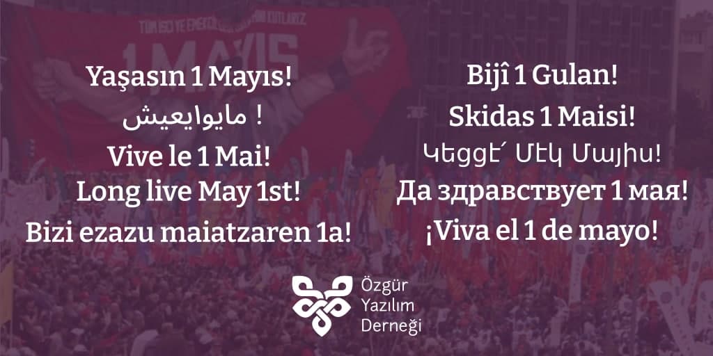 oydorgtr's tweet photo. Başta emek mücadelesinde yok sayılanlar olmak üzere, işçinin, emekçinin mücadele günü 1 Mayıs kutlu olsun! 

Yaşasın 1 Mayıs! #1Mayıs https://t.co/i87pkXMoYH