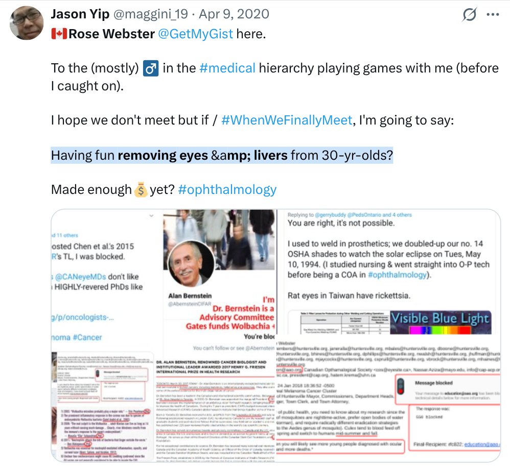 maggini_19's tweet image. Rose Webster @GetMyGist here ♀️🇨🇦. Dear .@DebiEvansMatron, I was a 90s #nursing #student, #Prosthetics 🎓(clinical @Sunnybrook), fmr .@JCAHPO COA at 4 🏥, ✍️few modules for .@OntPharmacists  etc. 

Short A:
💰became MORE important than #DoNoHarm #InformedConsent, Risk v Benefit.