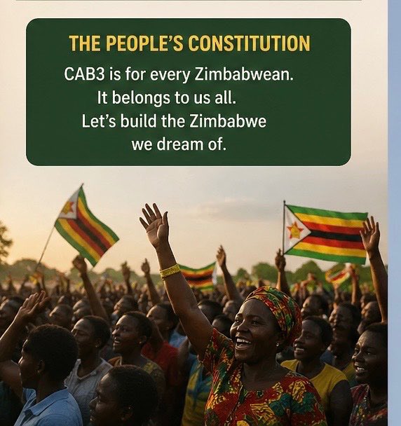 NcubeRonad's tweet image. Proposed constitutional amendment bill no.3 is for every Zimbabwe, it came from the people, supported by the people and approved by people. Let the will of the people be done. Join the majority in support of the bill, let’s build Zimbabwe together.

#SayYesToCAB3
#Vision2030
