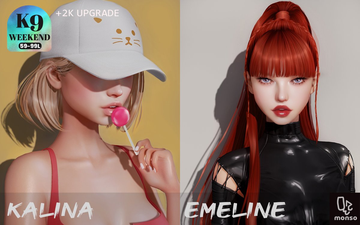 mymonso's tweet photo. monso is at this week’s K9 Weekend Sale—Kalina & Emeline now upgraded to 2K textures, with free redelivery updates for owners! ❤️
https://t.co/cYsyYMpgZ7
@Kustom9_sl #secondlife #k9weekend https://t.co/eBEXyyN0yC