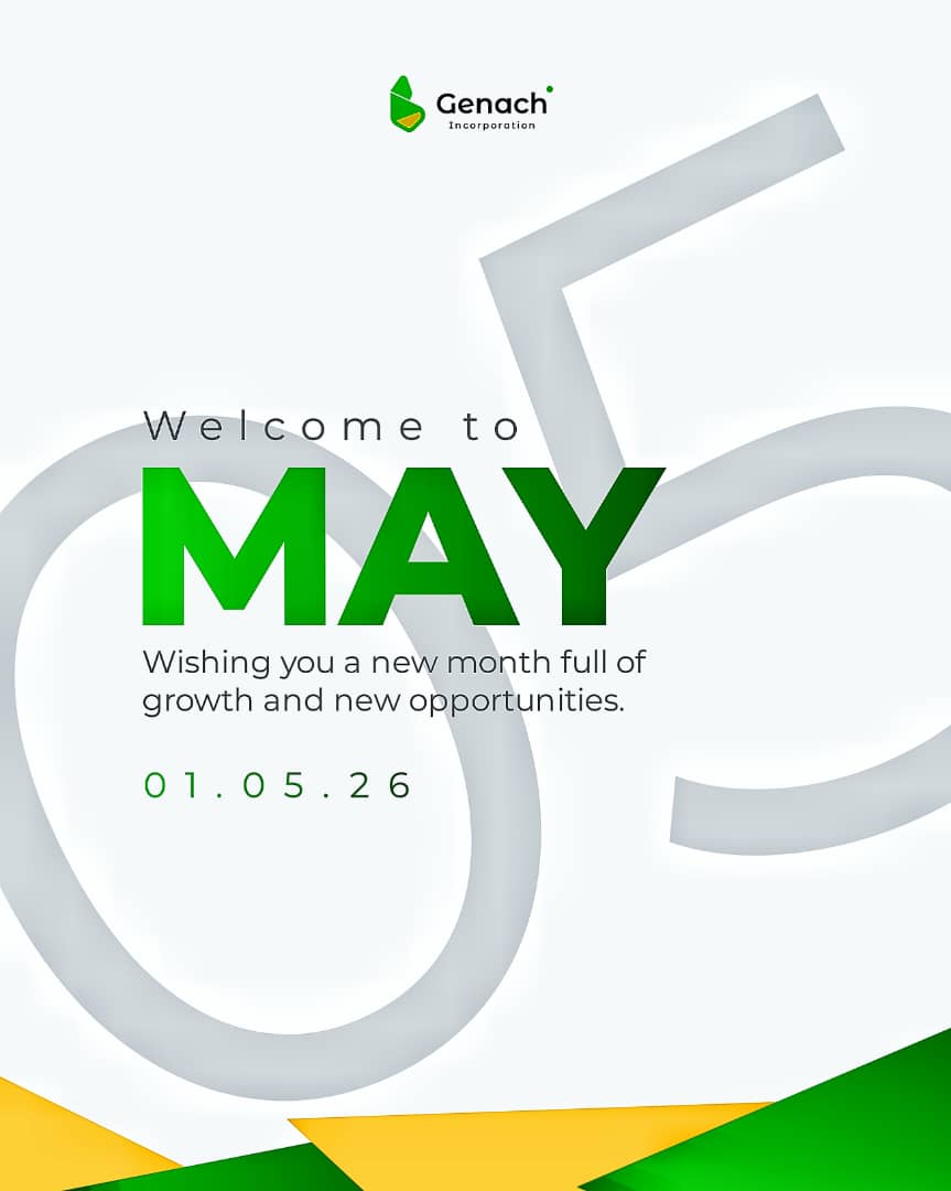 GenachInc24's tweet photo. May is here! New month, new energy, new possibilities. Keep creating value, keep growing.
GENACH Incorporation https://t.co/KLm6QADMP5
