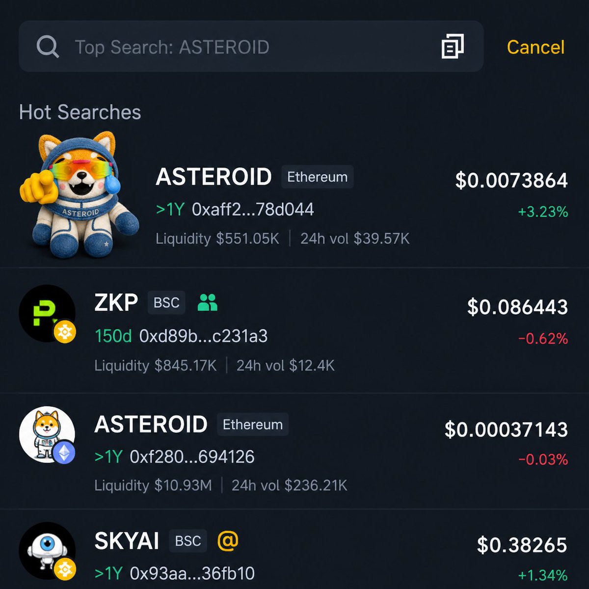 Asteroid | The Original on Ethereum tweet media