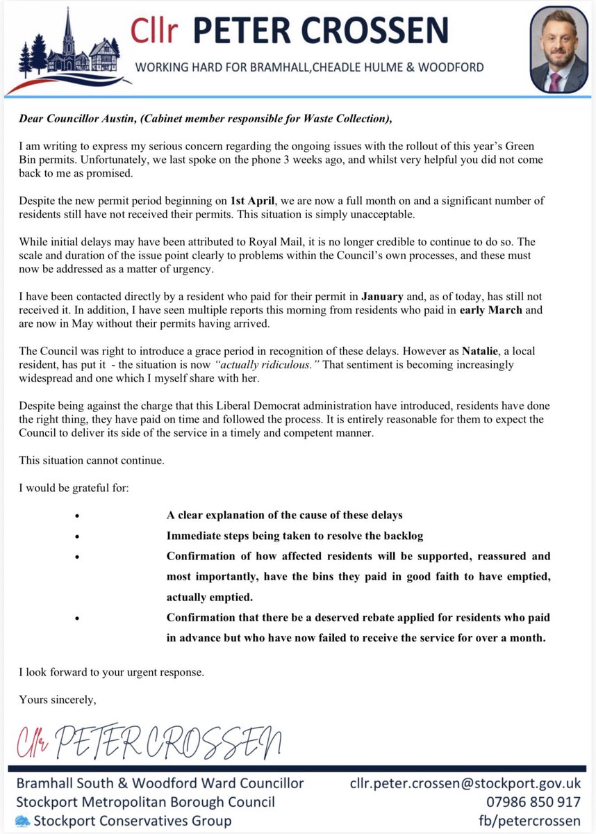 Cllr Peter Crossen tweet media