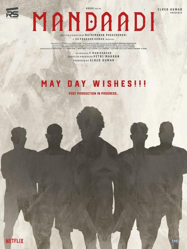 ToouringTalkies's tweet image. This #MayDay, we salute the spirit of hard work, resilience, and unity.
#Mandaadi Post-production in full swing…

@sooriofficial @ActorSuhas  #vetrimaaran 
@rsinfotainment @MathiMaaran @gvprakash @Mahima_Nambiar
@RavindraVijay1 @MithunJS5
#sathyaraj @bala_actor @PeterHeinOffl