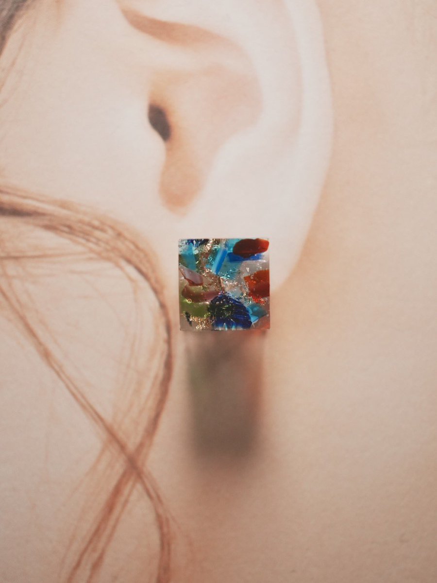 Hana_Sasou's tweet image. イロドリキューブ
#レジン #resin #resinart