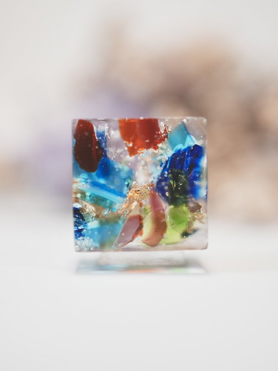 Hana_Sasou's tweet image. イロドリキューブ
#レジン #resin #resinart