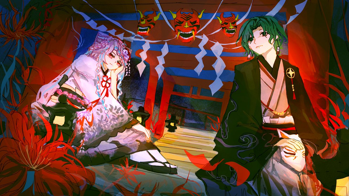 chaogecc's tweet photo. 【幽玄】#梦女 #入间同学入魔了 #亚米奇里欧 #绘画 https://t.co/04mLFaLjnG
