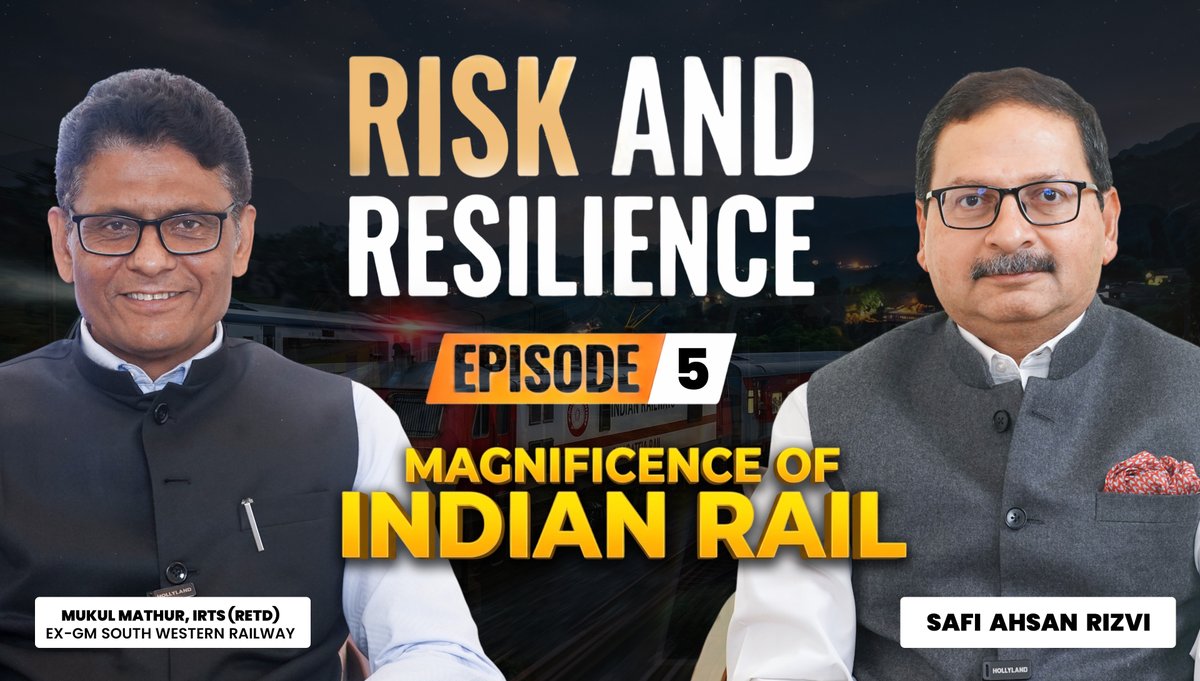 PPFNewDelhi's tweet photo. PPF hosted a conversation on India’s rail ecosystem, moderated by Safi Rizvi, with insights from Mukul Mathur (ex-Indian Railways &amp; International Union of Railways).  From 20M daily passengers to Kavach, Railways remain India’s backbone.

Watch Full video: https://t.co/7QgJiW3l5m https://t.co/ITyJqXGtXb