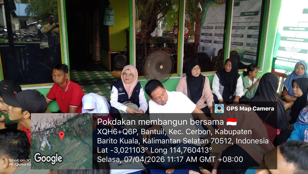 khadijah2710's tweet photo. (07/04/2026) Khadijah Penyuluh Perikanan Kabupaten Barito Kuala dalam melakukan pendampingan akses teknologi te rekomendasi dan tepat guna tentang Penebaran Benih Ikan Patin Berkualitas pada Pokdakan Membangun Bersama Desa Bantuil Kecamatan Cerbon Kabupaten Barito Kuala https://t.co/ioITo6ANsA
