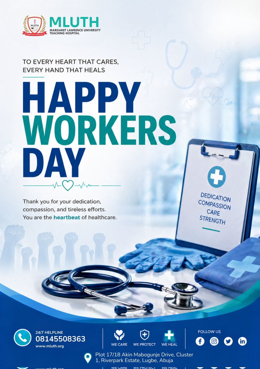 No Work Is Small, No Effort Is Wasted. MLUTH Celebrates Every Nigerian Worker Today!
#Internationalworkersday #MayDay #fypシ゚viral #LabourDay