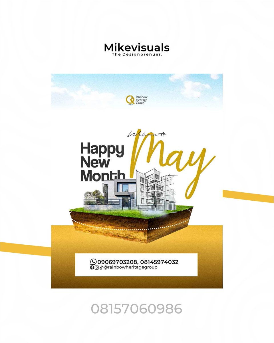 mikevisuals_'s tweet photo. Happy New Month 
New month, New Levels
Let's explore this month with stunning visuals 

#may #design #hire #happynewmonth❤️ #welcome https://t.co/0YFI3hVUhd