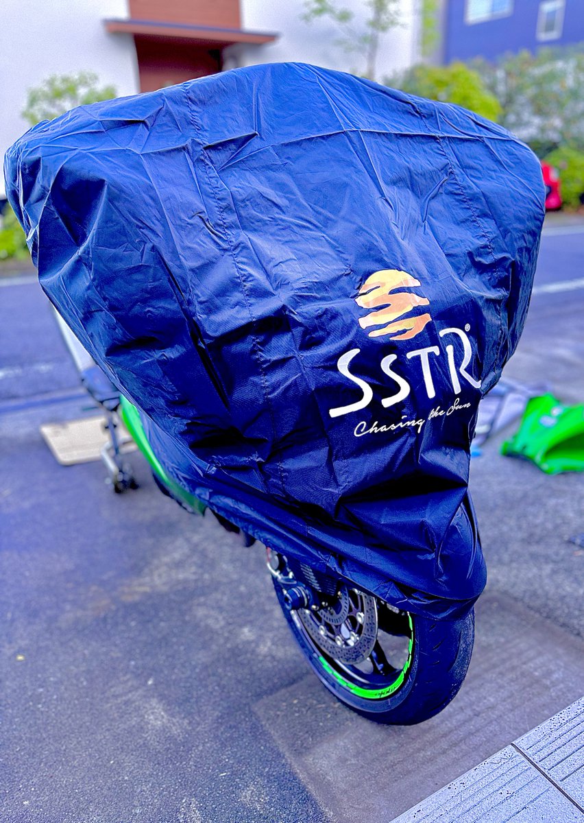 SSTR参加特典オーダーバイクカバー 14Rに被せてみた😊 #SSTR2026