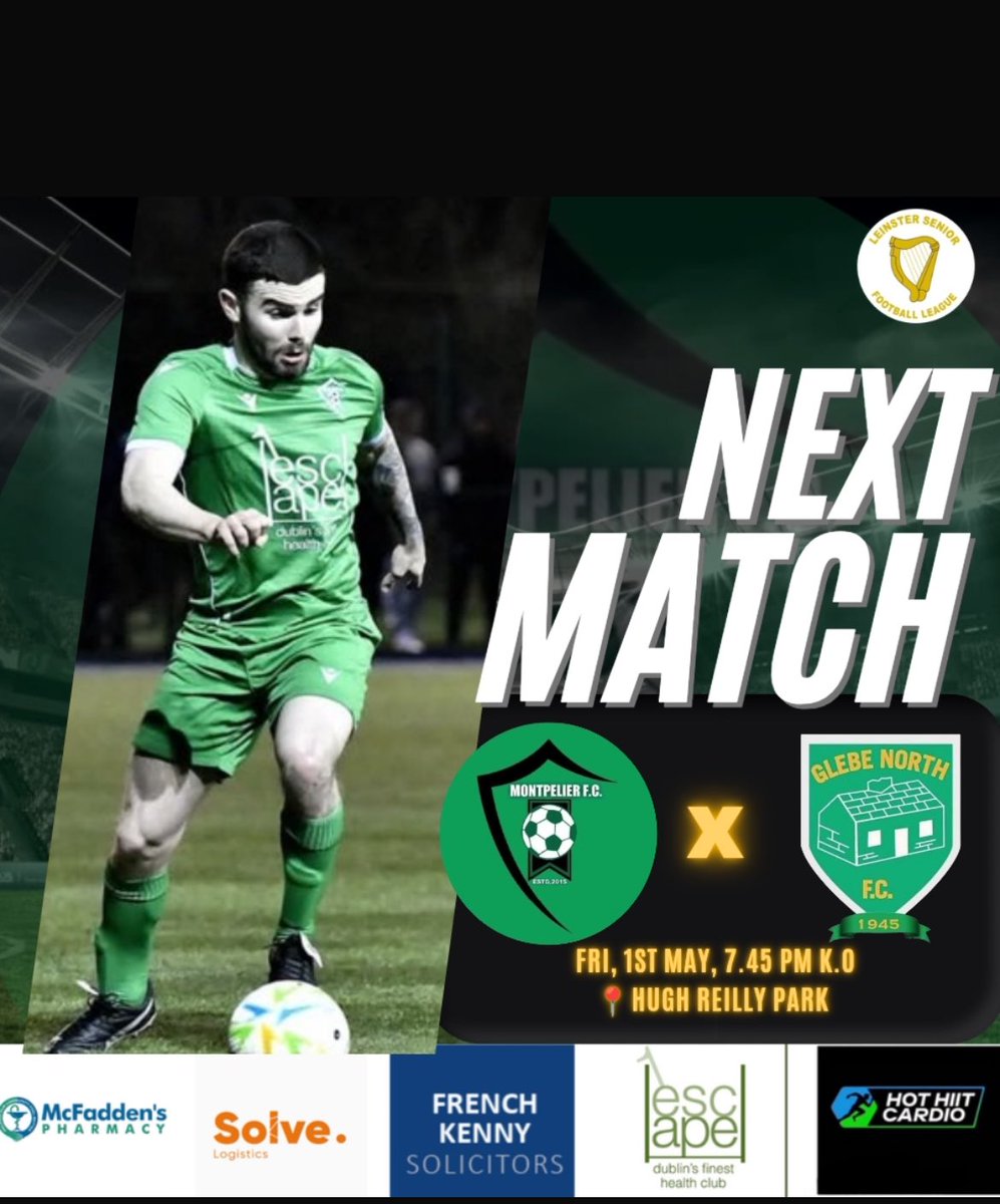 MPFC20's tweet photo. Fixture: ⁦@LSLLeague⁩ Senior 1

We travel up the M1 this evening to face @OfficialGlebe kick off is 7:45pm 

All Support Welcome 💚🖤 https://t.co/xdAPPgQLmm