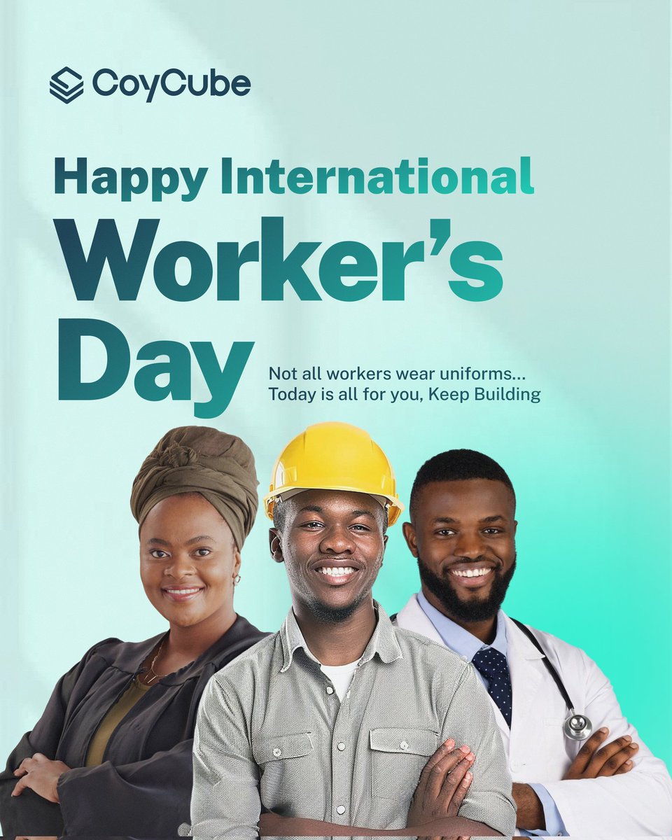 coycubeent's tweet photo. Happy International Worker’s Day to the minds turning ideas into reality.

Keep Building! https://t.co/RwAkDekadI