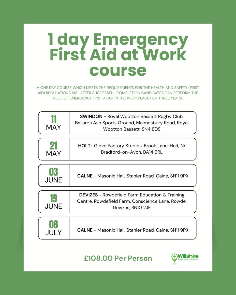 wiltfirstaid's tweet photo. Could you respond in a real emergency? 🚨

Find out more 👉 https://t.co/hC95ba2ebt

#wiltshirefirstaid #emergencyfirstaid #workplacesafety #healthandsafety #training #ukbusiness #safetytraining #firstaidatwork #compliance #lifesavingskills https://t.co/nehMoNrGFq