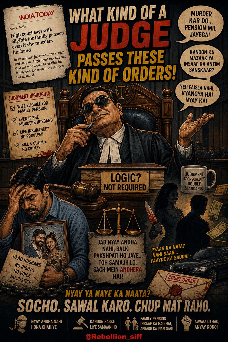 Judges are above the law! It's proven here! 
<a href="/rashtrapatibhvn/">President of India</a> <a href="/PMOIndia/">PMO India</a> @CJISuryakant <a href="/MLJ_GoI/">Ministry of Law and Justice</a> <a href="/PIB_India/">PIB India</a> <a href="/arjunrammeghwal/">Arjun Ram Meghwal</a> <a href="/AamAadmiParty/">AAP</a> <a href="/BJP4India/">BJP</a> <a href="/INCIndia/">Congress</a> <a href="/RahulGandhi/">Rahul Gandhi</a> <a href="/ArvindKejriwal/">Arvind Kejriwal</a> <a href="/CMOMaharashtra/">CMO Maharashtra</a> <a href="/Dev_Fadnavis/">Devendra Fadnavis</a> <a href="/DevendraGanesh1/">घर जमाई बने पति को काम में ढिलाई की सज़ा मिली कुटाई</a> <a href="/MenTooHuman/">Wife With Extra Marital Affairs 😘😘</a> <a href="/NCMIndiaa/">NCMIndia Council For Men Affairs</a> <a href="/SahodarIndia/">Sahodar - Equality For Men</a> @