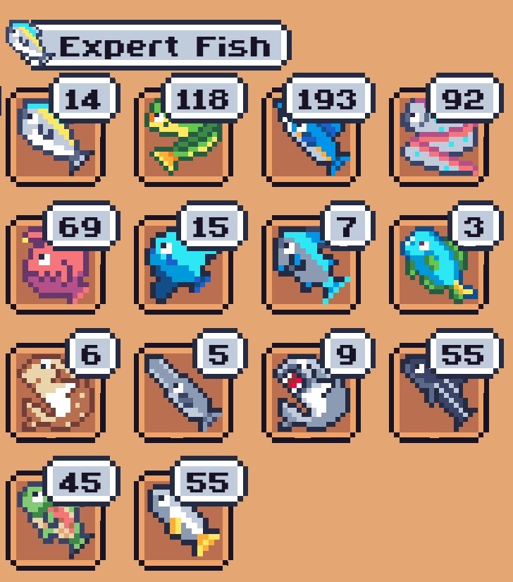 _nateonly's tweet photo. Completed the Expert Fish collection—now let’s aim for Marine Marvels. All-day fishing! https://t.co/GhoszfIDjv