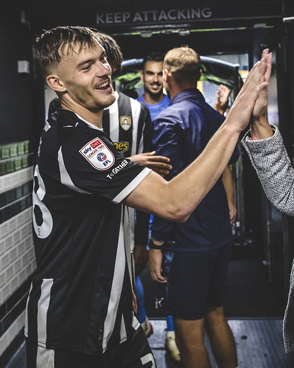 Official_NCFC's tweet photo. We’re pleased to confirm that Lewis Macari has been discharged from hospital 🖤

He continues to be assessed by specialists following his recent operation but is in good spirits and will be at Meadow Lane to support the lads tomorrow 👏 https://t.co/2bEZAHn4RO