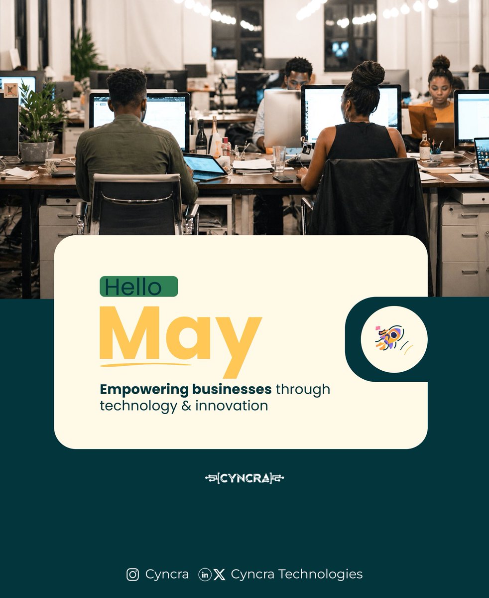 CyncraTech's tweet photo. Not just another “Hello May.”

This one’s for the builders, the thinkers, the ones who refuse to run on broken systems.
Cyncra doesn’t just write code; we rewire how business breathes.
Innovation isn’t a buzzword here. It’s the engine.

Hello May. Ready to outgrow yourself? https://t.co/0mMJ3fiDHe