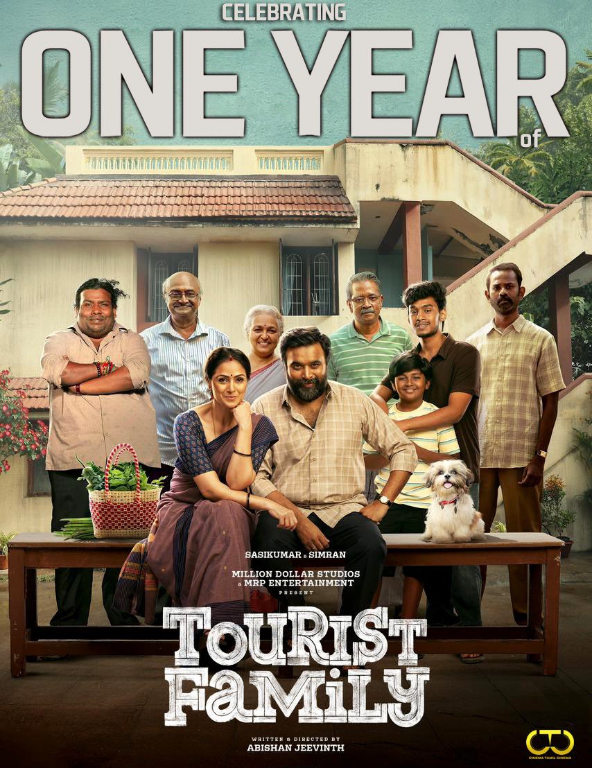 ctcupdates's tweet image. #OneYearOfTouristFamily ❤️

#Sasikumar #Simran #SeanRoldan #AbishanJeevinth