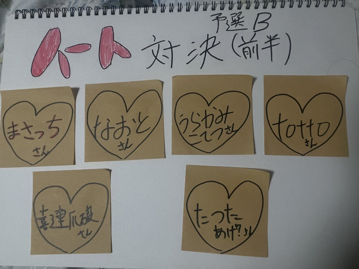 公式配信前半でハートを投げてくれた方達♡ありがとう🥹

後半の公式配信はハート対決🥇を絶対獲りましょ✊💖
明日がラストの公式配信なので、ご協力よろしくお願いいたします🙇‍♀️

 #マシェバラ  #JJソロデジタル写真集オーディション