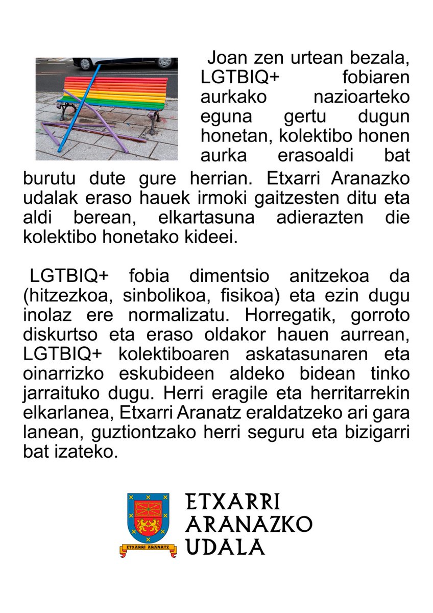 Etxarriko EHBildu tweet media