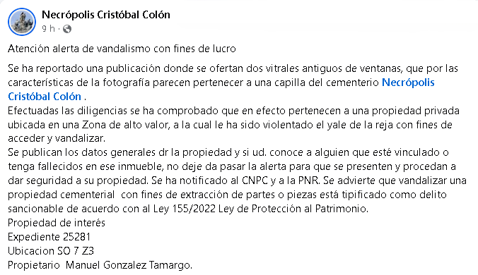 FedroOtuas's tweet photo. #proteccióndelpatrimonio #Habana  #Artefunerario https://t.co/rkuvcbFoZZ