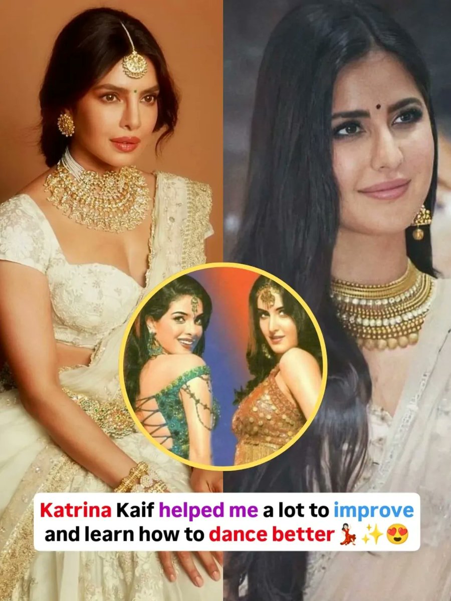 Filmy_Galaxy's tweet image. Priyanka Chopra put in the work—6 hours a day to master her moves 💃🔥
With Katrina Kaif by her side, discipline turned into pure perfection ✨
#PriyankaChopra #KatrinaKaif #HardWorkPaysOff #DanceJourney #Inspiration #Viral #FilmyGalaxy