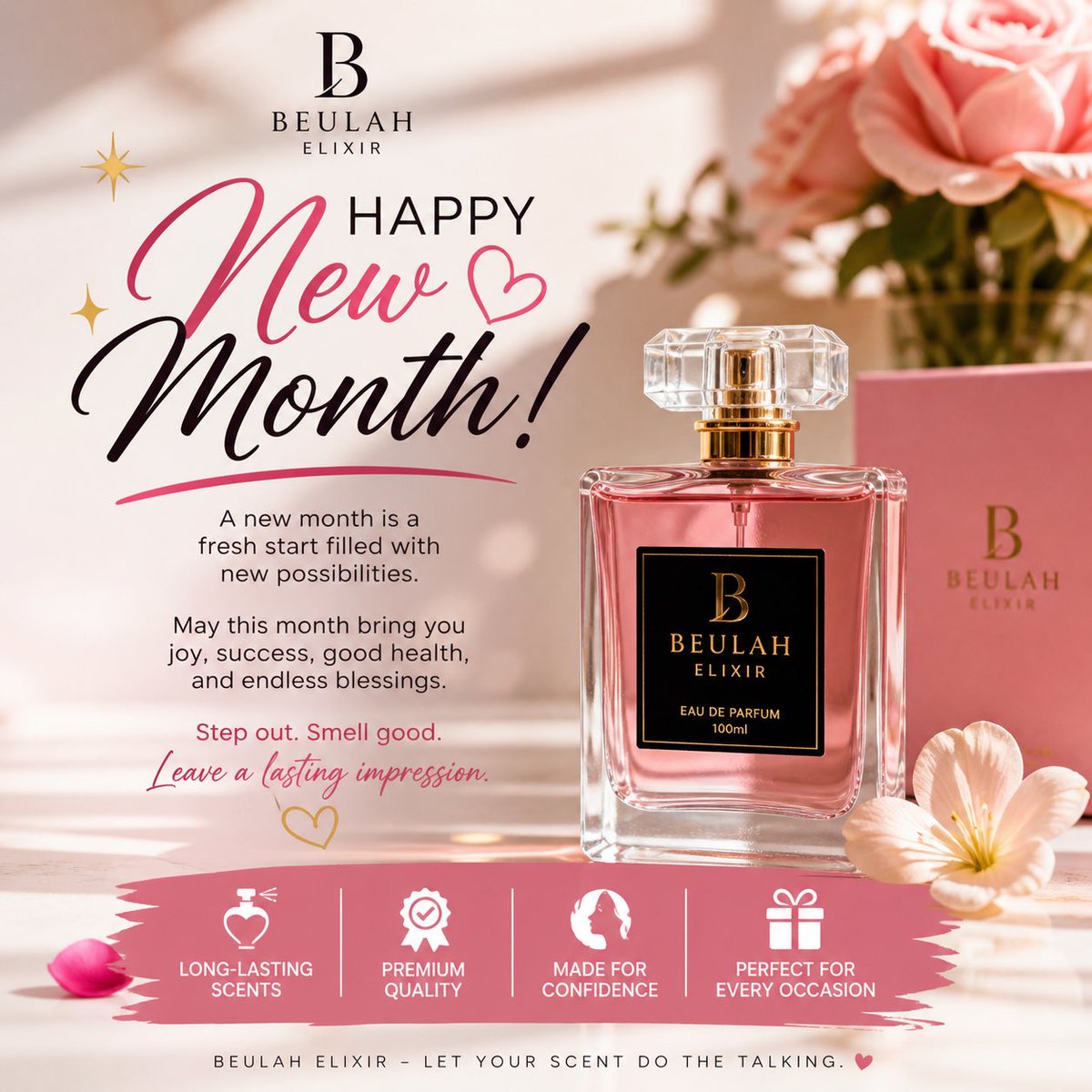 petersbeulah2's tweet image. ✨ New month, new glow, new scent 💖
Step into the month smelling unforgettable with Beulah Elixir 🌸

Fresh vibes. Lasting impressions. 💫
#HappyNewMonth #BeulahElixir #LuxuryScent