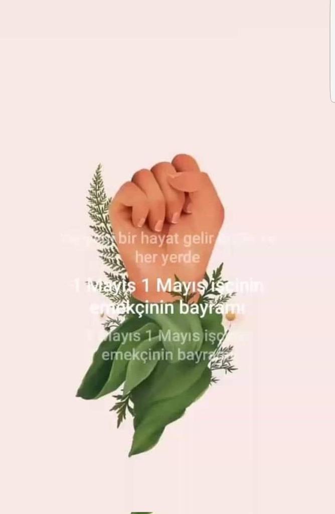 Selam olsun,,!
Tohumu tarlaya atana,
Fabrikada makineyi çalıştırana,
Madende kömür taşımaktan elleri nasır tutana,
Emeğin gücüne,alın terine,
Yaşasın işçi ve emekçilerin birlik ve dayanışma günü, 
Tüm işçi ve emekçilerin bayramı kutlu olsun 

Hoş  geldin Mayıs
#1MayisİsçiBayramı