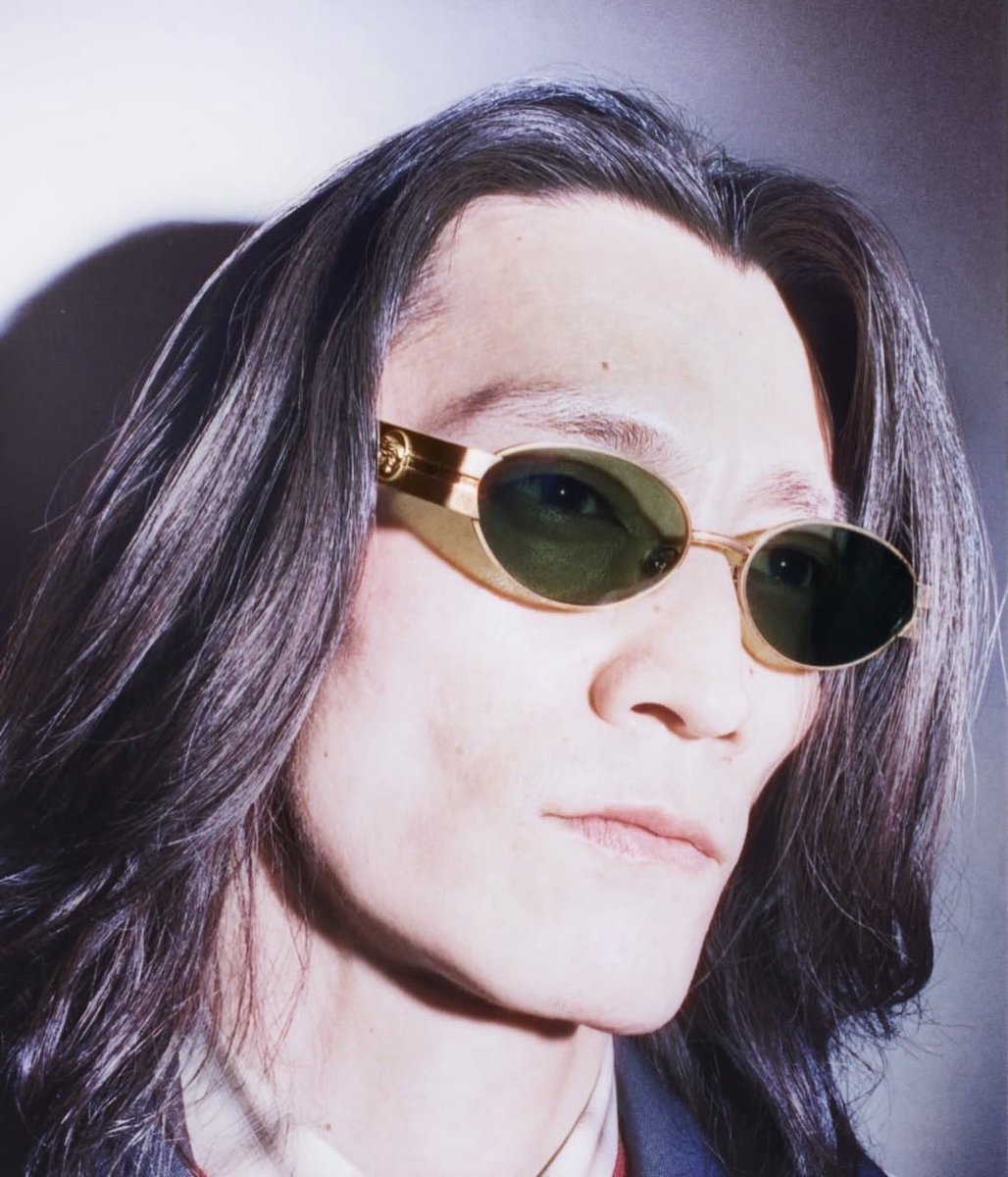 Versace Spring Summer 2026 Eyewear. Kazuya photographed by Frank