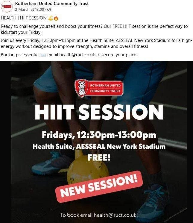 Stag_RosePPG's tweet image. #friday

#FREE HIIT session -‼️BOOKING ESSENTIAL!! with @RUFC_CT full details below.

#hiit #strengthtraining #physicalfitnesstraining