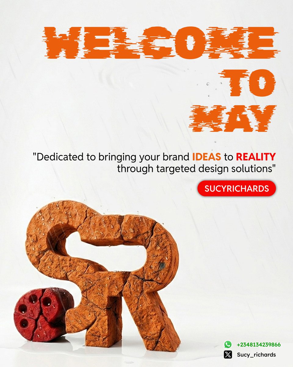 sucy_richards's tweet image. Happy new month X fam

Let’s bring your brand ideas to reality!
#graphicsdesigner #uiuxdesigner #productdesigner #design #happynewmonth #graphicsdesign #may2026